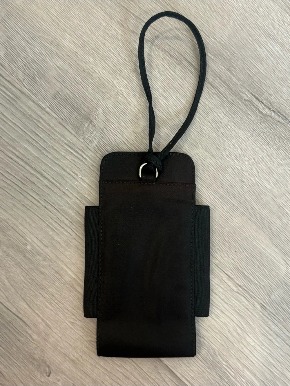 Prada Black Nylon Phone Case with Triangle Logo